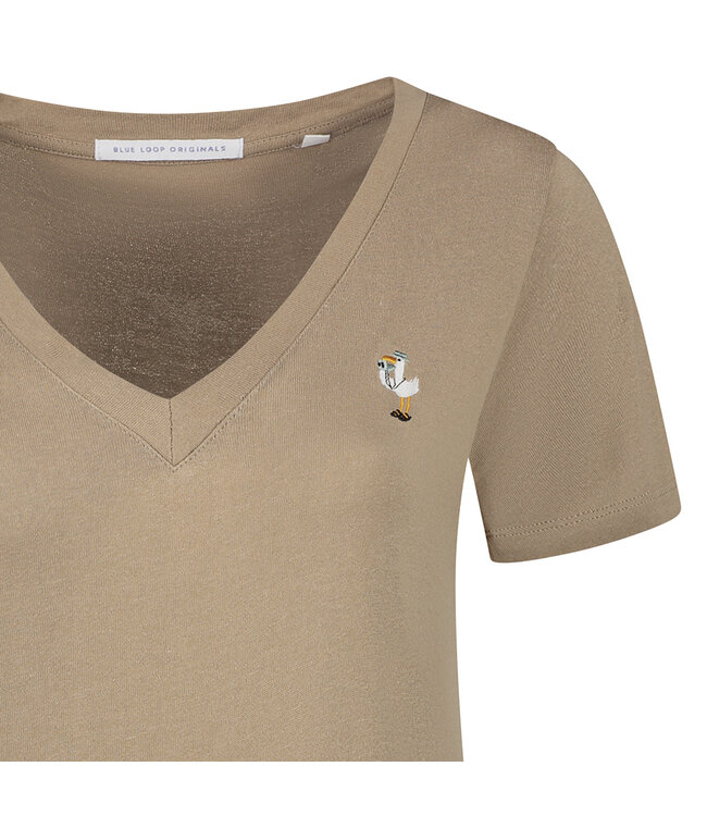 Relinnen Bird Watcher T-shirt - Desert Taupe