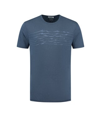 Denimcel Melange Bottle Stream T-shirt - Indigo