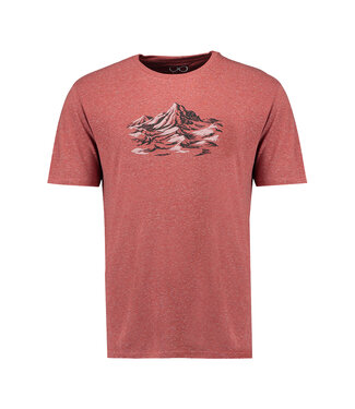 Denimcel Melange Mountain T-shirt - Rust