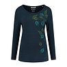 Denimcel Stretch Falling Leaves Longsleeve - Dress Blue Denimcel Stretch Falling Leaves Longsleeve - Dress Blue