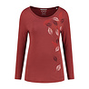 Denimcel Stretch Falling Leaves Longsleeve - Rust Denimcel Stretch Falling Leaves Longsleeve - Rust