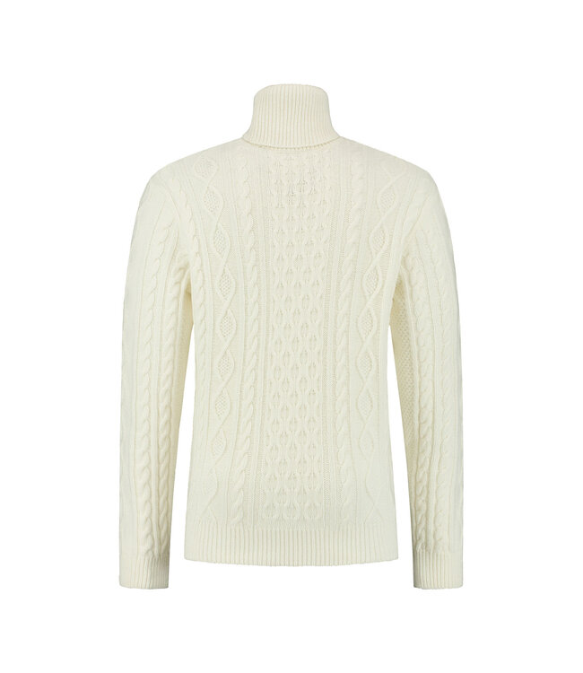 Essential Cable Sweater - White