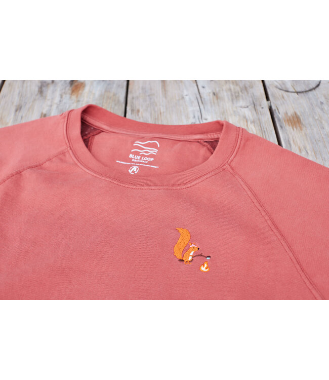 Blue Fleece Squirrel Sweater - Brown