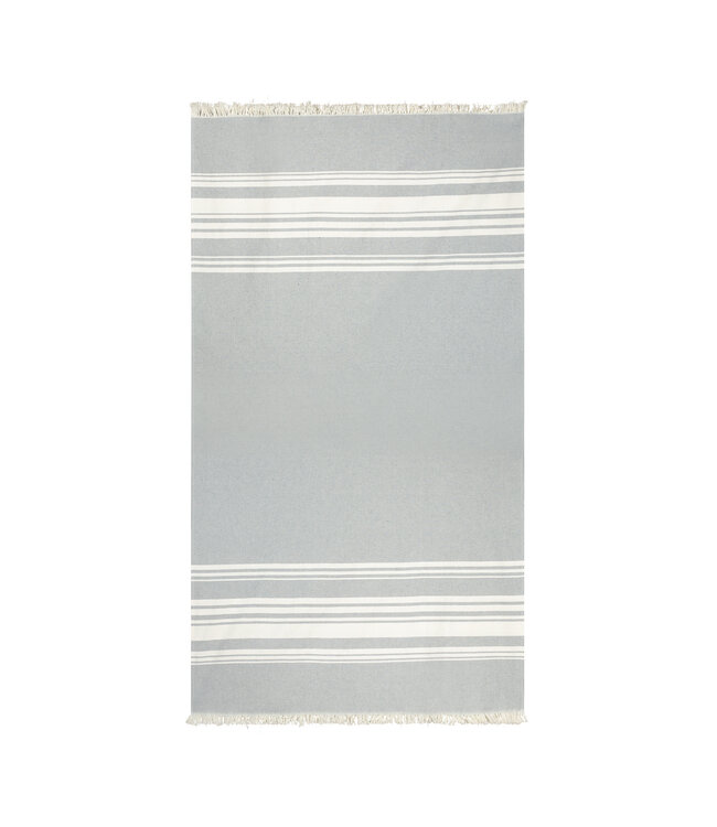 Beach Towel - White/Blue