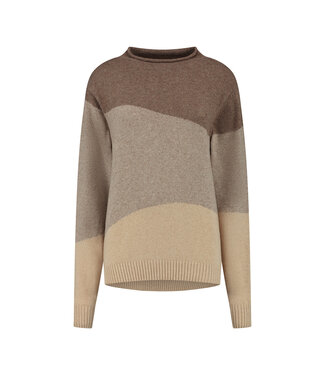 Essential Graphic Sweater - Beige Mix