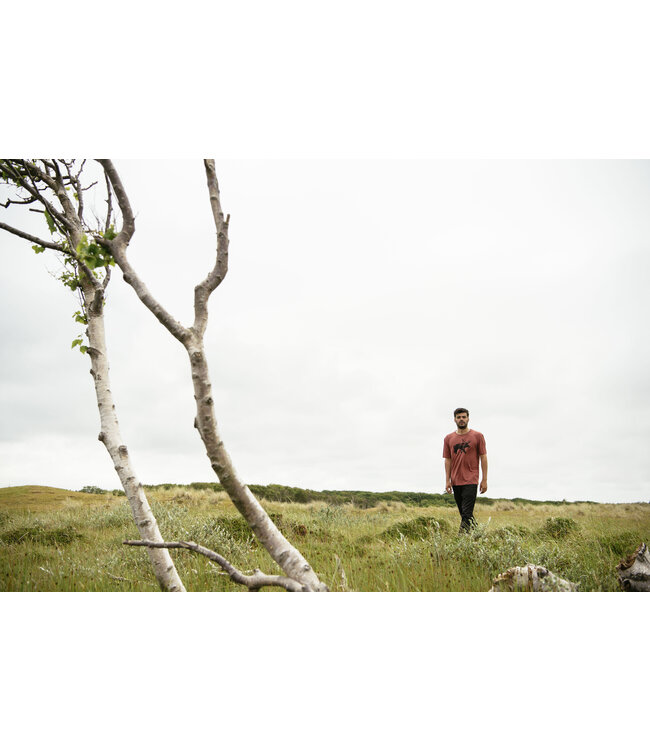 Denimcel Melange Beer T-shirt - Rust