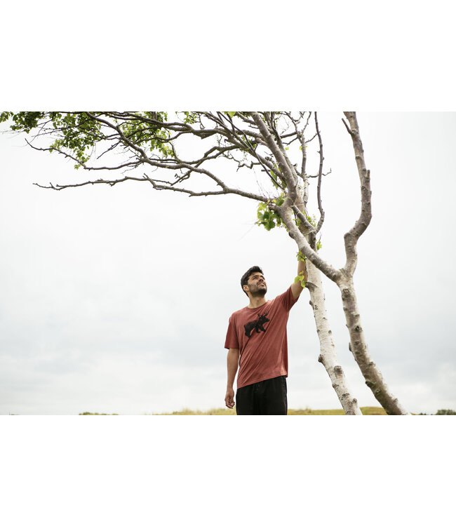 Denimcel Melange Beer T-shirt - Rust