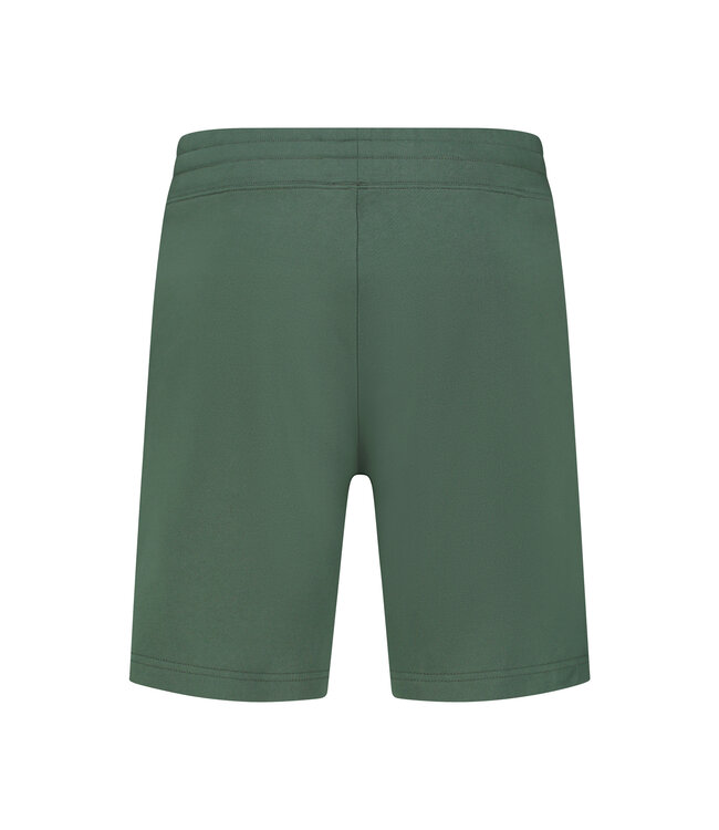 Blue Fleece Jogpant Short - Cilantro