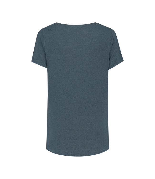 Denimcel Scrible Leaves T-shirt - Indigo