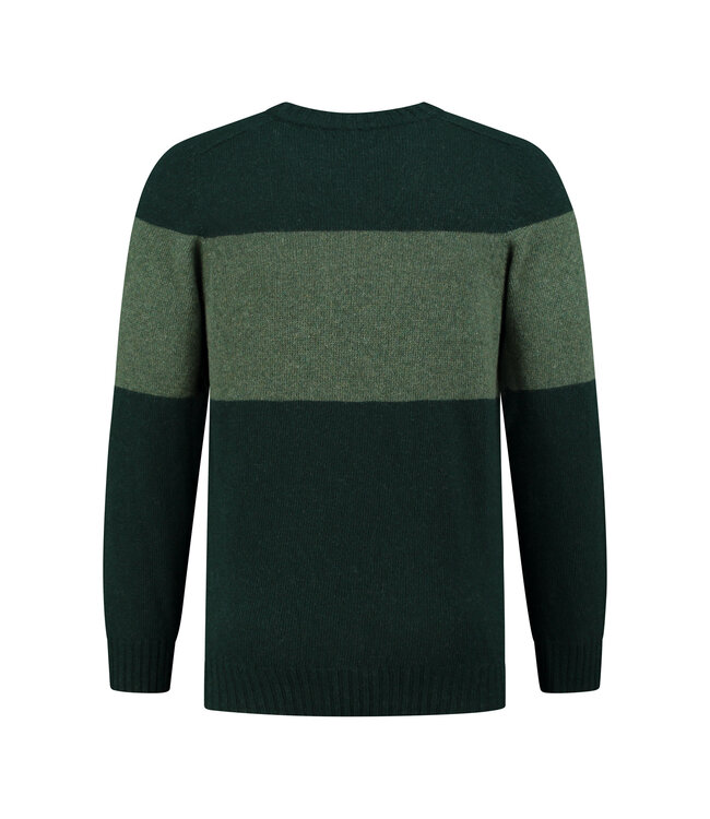 Essential Stripe Sweater - Forest Green / Dark Green