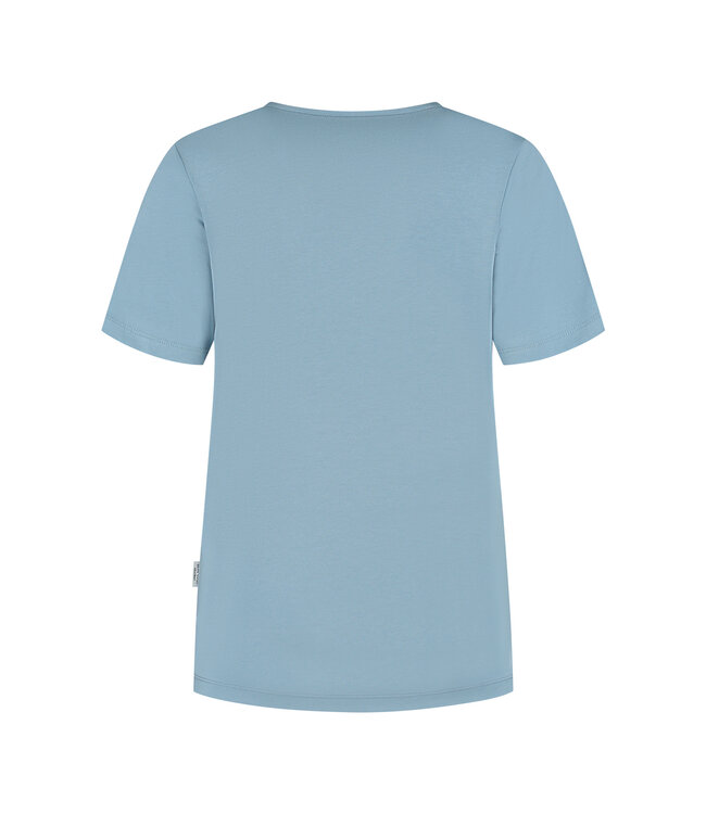 Refibra Loose Fit V-Neck - Blue Shadow