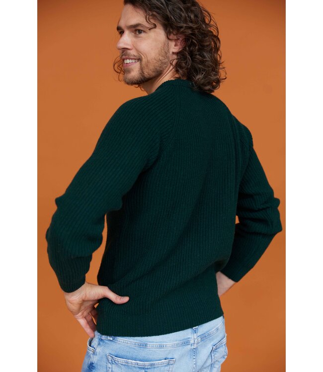 Essential Crewe Sweater - Dark Green