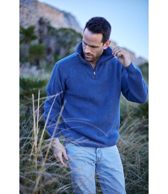 Essential Nautic Sweater - Sea Blue