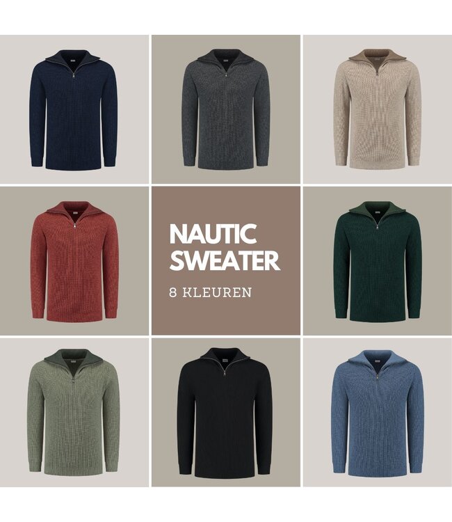 Essential Nautic Sweater - Sea Blue