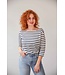Refibra Stripe 3/4 Longsleeve - White/Navy
