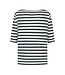 Refibra Stripe 3/4 Longsleeve - White/Navy