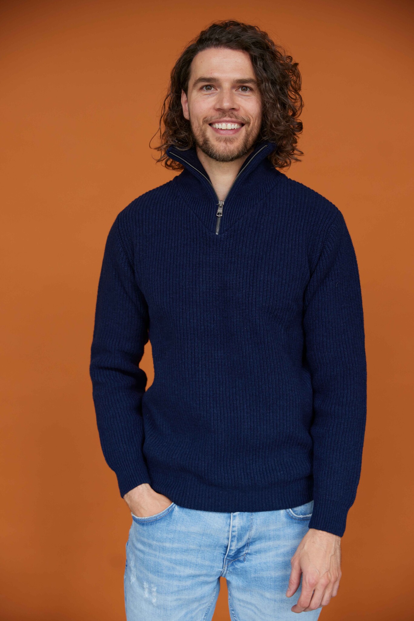 Essential Nautic Sweater - Navy - Blue LOOP Originals