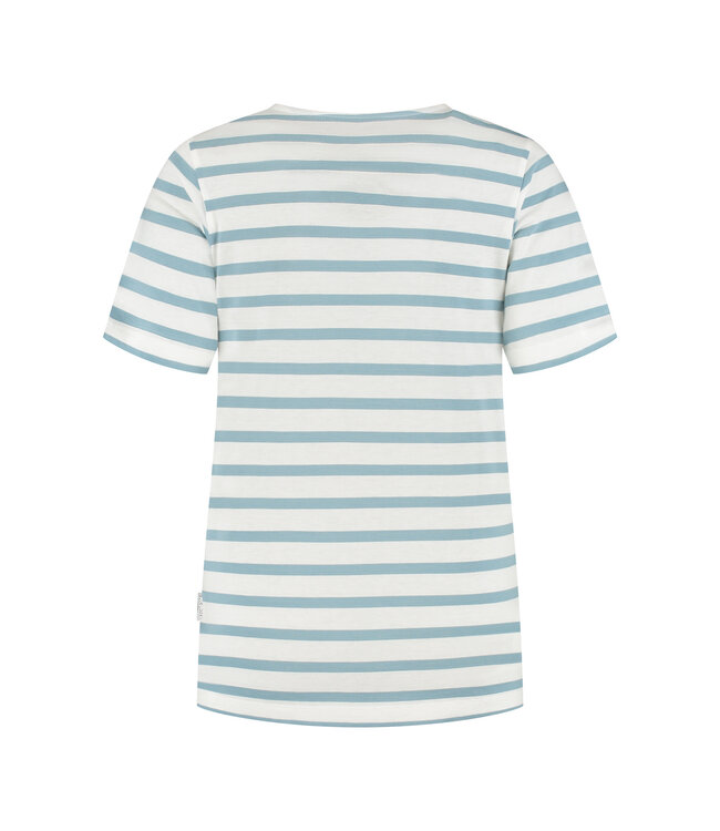 Refibra Loose Fit V-Neck - Striped