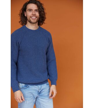Essential Crewe Sweater - Sea Blue