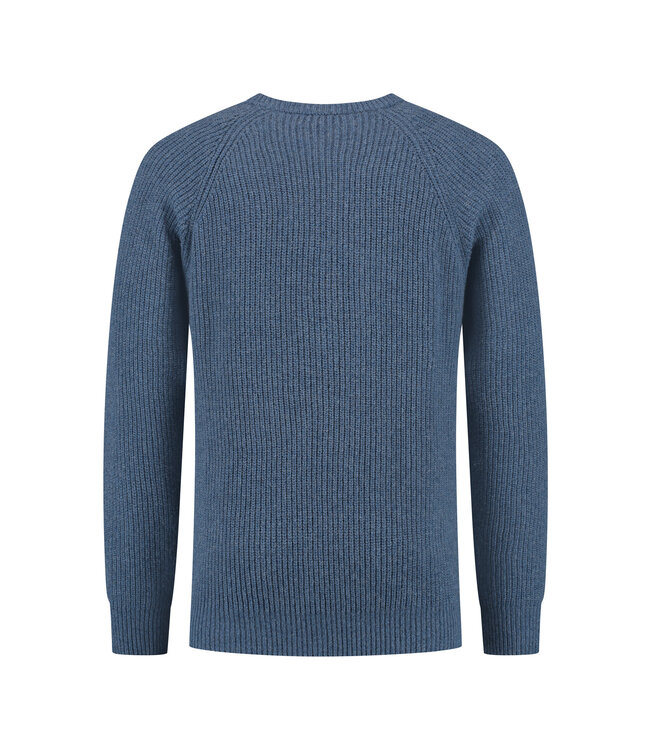 Essential Crewe Sweater - Sea Blue
