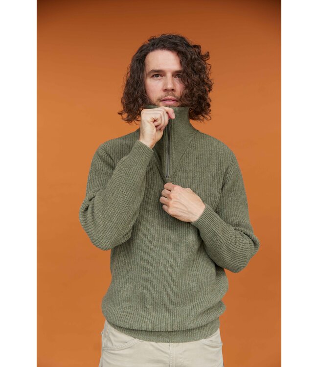 Essential Nautic Sweater - Mid Green