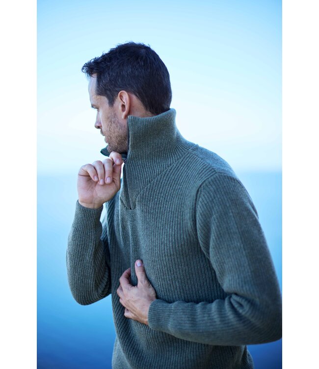Essential Nautic Sweater - Mid Green