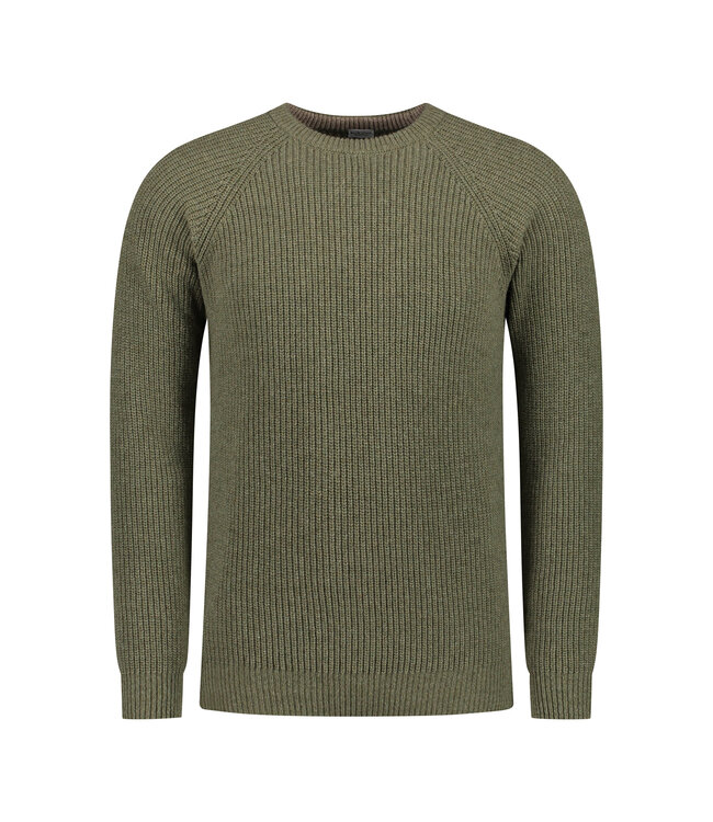 Essential Crewe Sweater - Mid Green