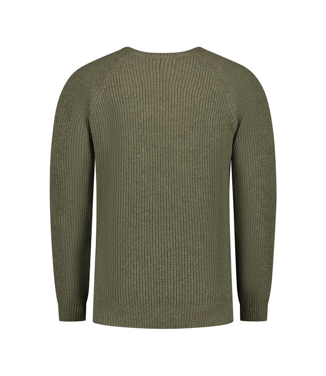 Essential Crewe Sweater - Mid Green
