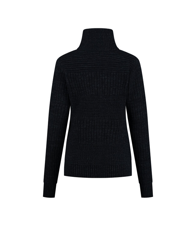 Dames Harlingen Schippersvest - Navy Melange