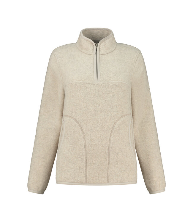 Mackinaw Half Zip Sweater - Beige
