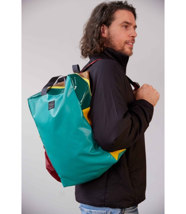 Backpack With Side Pocket - Multicolour