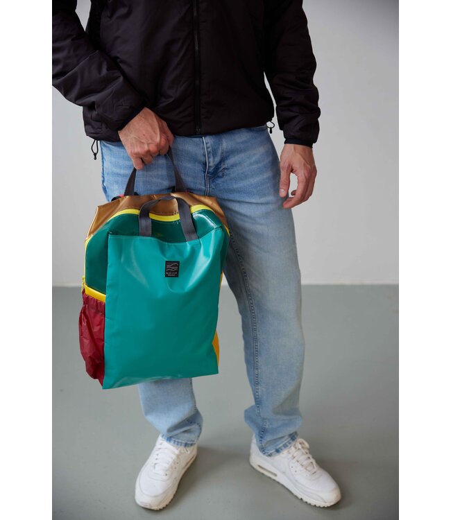Backpack With Side Pocket - Multicolour