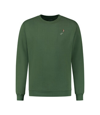 Blue Fleece Hiker Sweater - Cilantro