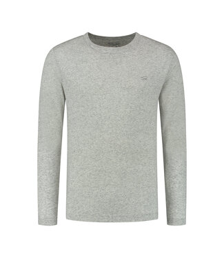 Woolcel Logo Lines Longsleeve - Grey Melange