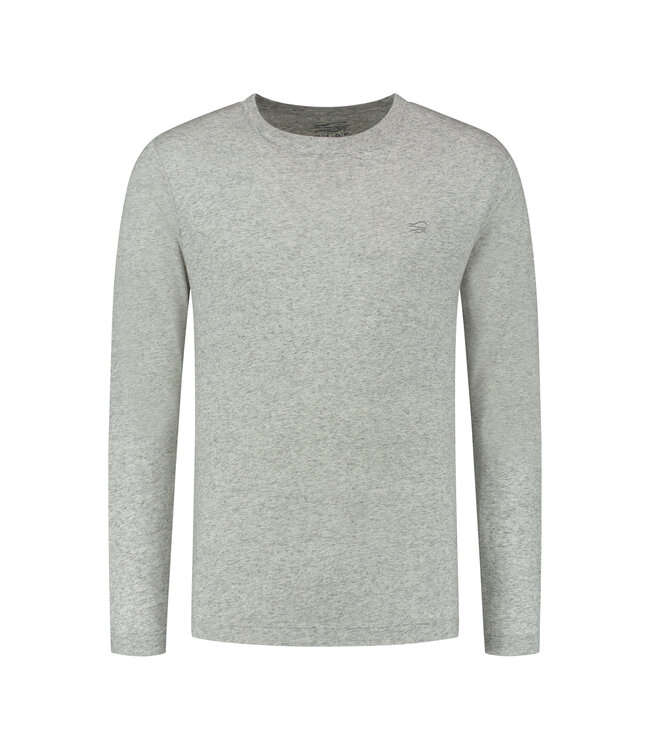 Woolcel Logo Lines Longsleeve - Grey Melange