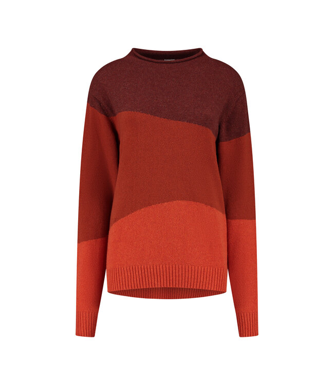Essential Graphic Sweater - Rust Mix