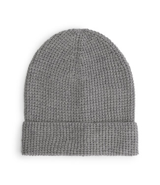 Waffle Beanie - Grey Melange