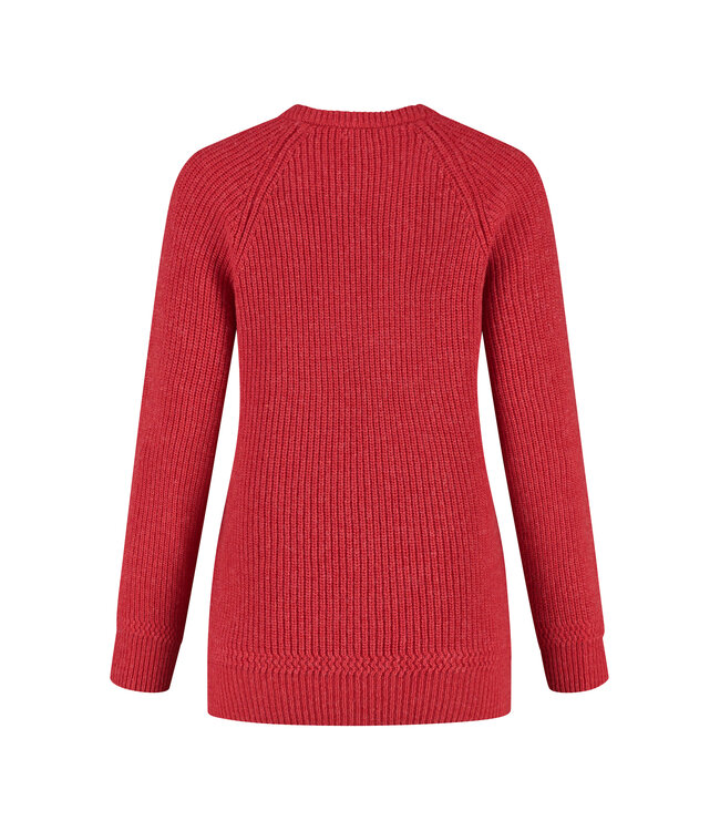 Essential Crewe Sweater - Fiery Red