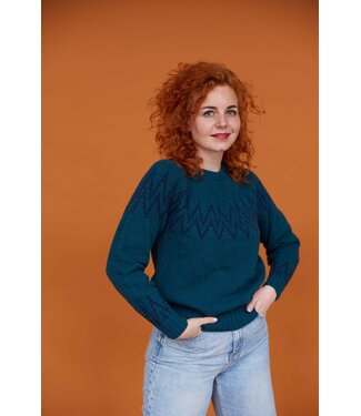 Nordic Sweater - Petrol/Navy