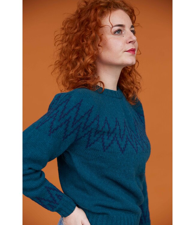 Nordic Sweater - Petrol/Navy