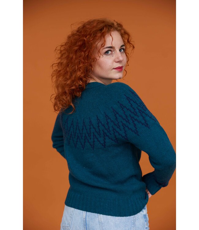 Nordic Sweater - Petrol/Navy