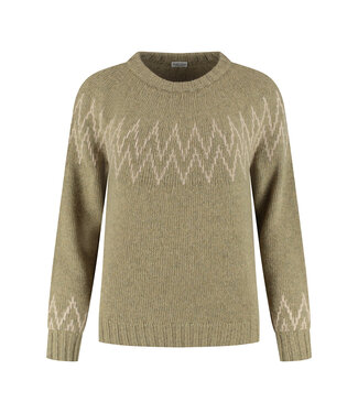 Nordic Sweater - Light Green /Beige