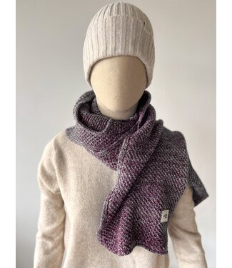 Urban Commuter Scarf - Bordeaux/Blue