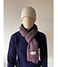 Urban Commuter Scarf - Bordeaux/Blue