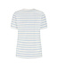 SaXcell Stripe Tshirt - White / Blue Melange
