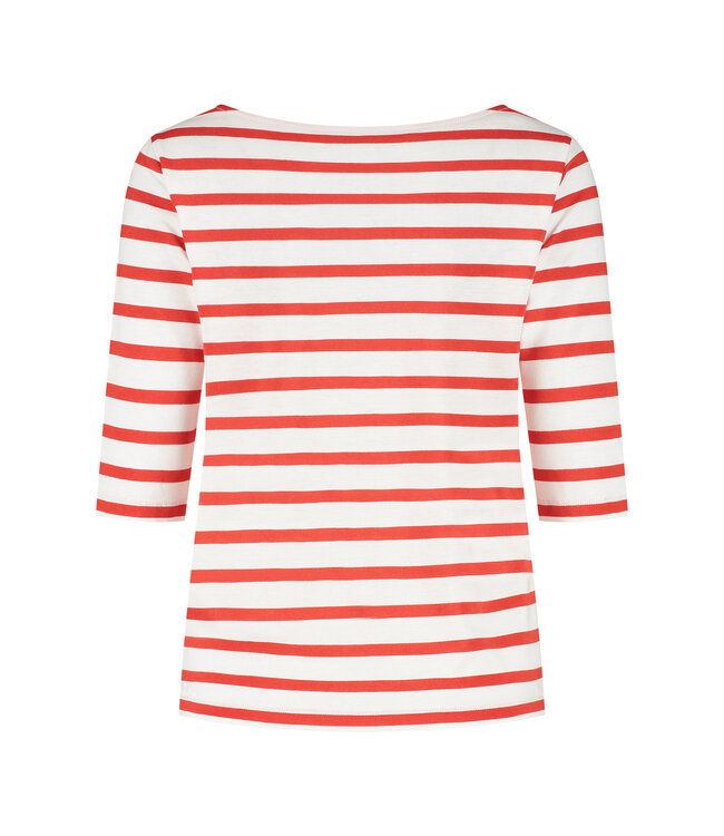 SaXcell Stripe Longsleeve - White / Red