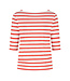 SaXcell Stripe Longsleeve - White / Red