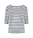 SaXcell Stripe Longsleeve - White / Navy