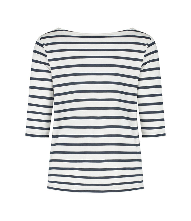 SaXcell Stripe Longsleeve - White / Navy