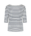 SaXcell Stripe Longsleeve - White / Navy